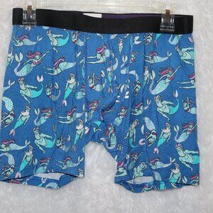 MeUndies mens large boxer briefs Mermen/Mermaids NEW